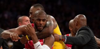 Lakers’ın Belalıları Daha Fazla Dayanamadı: Staples’da İlk Kavga! Los Angeles Lakers vs Houston Rockets